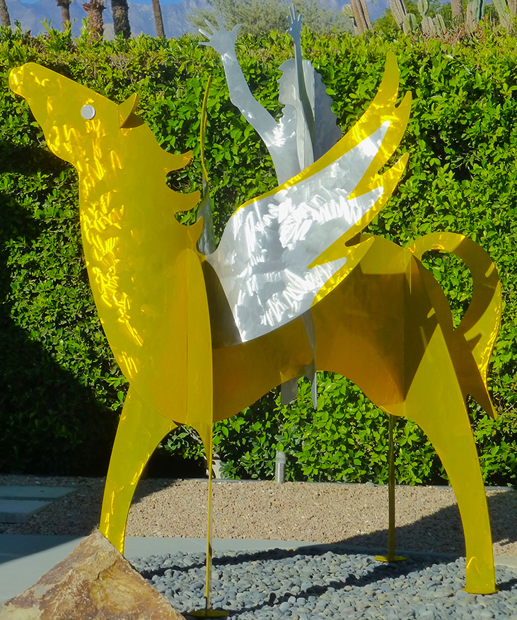 Karen & Tony Barone Sculpture "GILDED GODIVA"